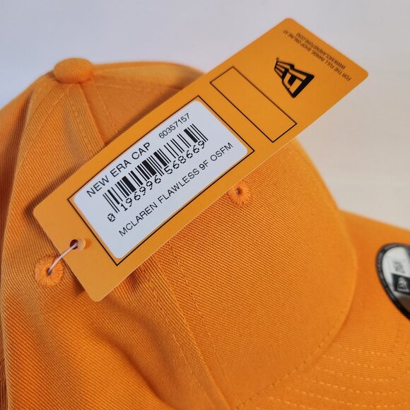 New Era McLaren F1 Hat Snapback Adjustable 9Forty Formula 1 Team Cap Orange New - Picture 5 of 8